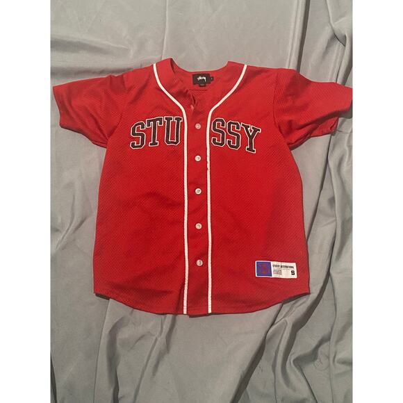 Stussy Other - Stussy Red Mesh Baseball Jersey